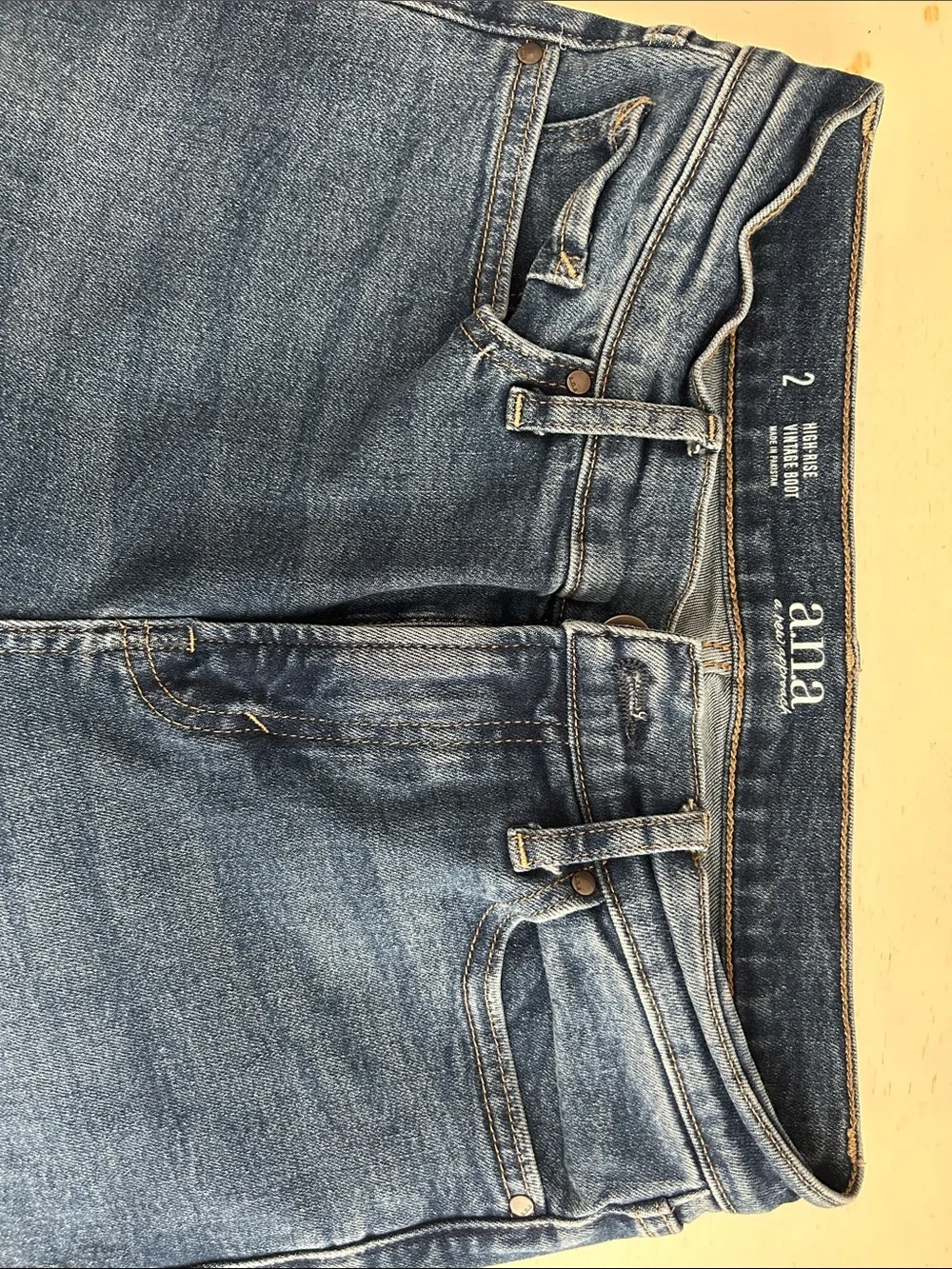 a.n.a Womens Boot Cut Jeans - Medium Blue Wash